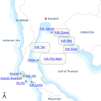Map Of Thailand And Islands. map of thailand islands. Map Of Thailand And Islands.