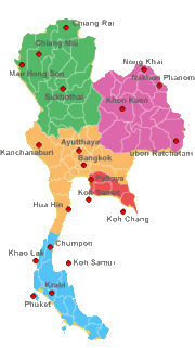 Map of Thailand