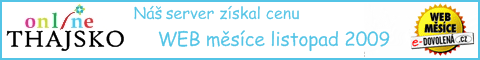 Web měs&iacute;ce listopad 2009 Thajsko