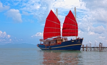 Romantická večeře na lodi Red Baron - Koh Samui